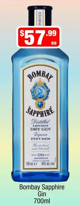 Liquor Stax Bombay Sapphire Gin offer
