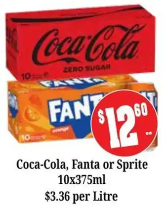 Farmer Jack's Coca-Cola, Fanta or Sprite offer