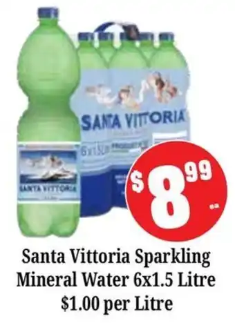 Farmer Jack's Santa Vittoria Sparkling Mineral Water offer