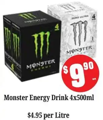 Farmer Jack's Monster Energy Drink offer