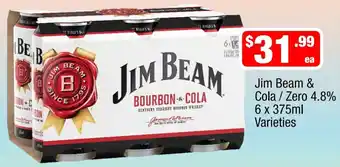 Liquor Stax Jim Beam Bourbon & Cola Varieties offer