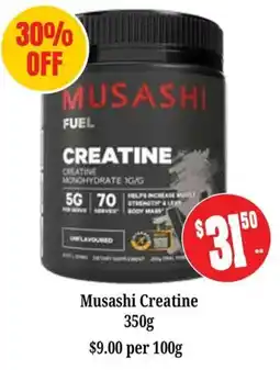 Farmer Jack's Musashi Creatine offer