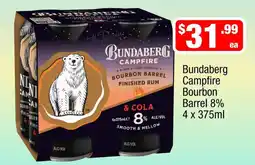 Liquor Stax Bundaberg Campfire Bourbon Barrel offer