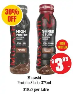 Farmer Jack's Musashi Protein Shake offer