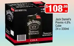 Liquor Stax Jack Daniel's Premix Cola offer
