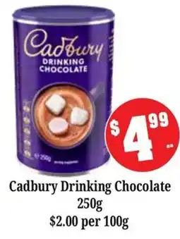 Farmer Jack's Cadbury Drinking Chocolate offer