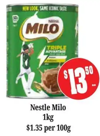 Farmer Jack's Nestle Milo offer