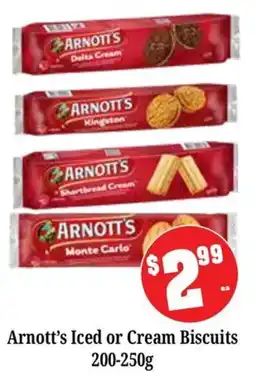 Farmer Jack's Arnott's Iced or Cream Biscuits offer