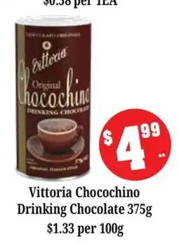 Farmer Jack's Vittoria Chocochino Drinking Chocolate offer