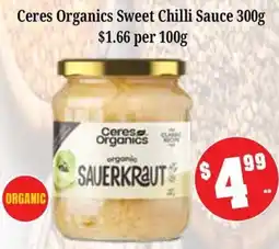 Farmer Jack's Ceres Organics Sweet Chilli Sauce offer