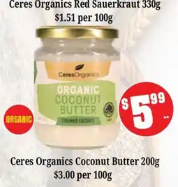 Farmer Jack's Ceres Organics Coconut Butter offer