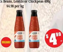 Farmer Jack's Donnette Organics Sweet Chilli offer