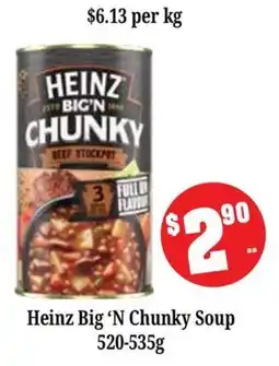 Farmer Jack's Heinz Big 'N Chunky Soup offer