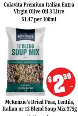 Farmer Jack's McKenzie's Dried Peas, Lentils, Italian or 12 Blend Soup Mix offer