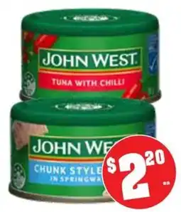 Farmer Jack's John West Tuna with Chilli offer