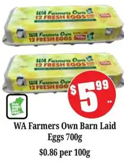Farmer Jack's WA Farmers Own Barn Laid Eggs offer