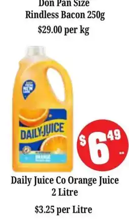 Farmer Jack's Daily Juice Co Orange Juice offer