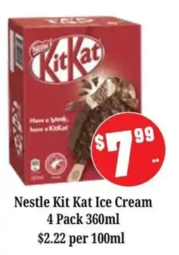 Farmer Jack's Nestle Kit Kat Ice Cream offer