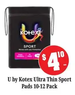 Farmer Jack's U by Kotex Ultra Thin Sport Pads offer