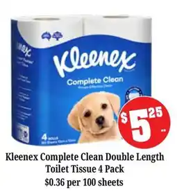 Farmer Jack's Kleenex Complete Clean Double Length Toilet Tissue offer