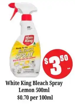 Farmer Jack's White King Bleach Spray Lemon offer