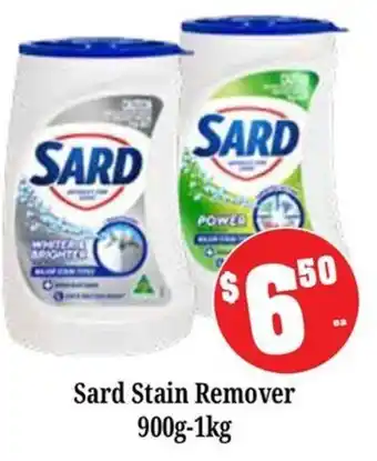 Farmer Jack's Sard Stain Remover offer