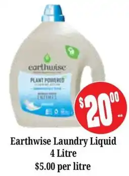 Farmer Jack's Earthwise Laundry Liquid offer