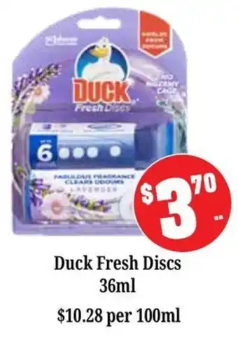 Farmer Jack's Duck Fresh Discs offer