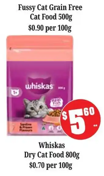 Farmer Jack's Whiskas Dry Cat Food offer