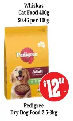 Farmer Jack's Pedigree Dry Dog Food offer