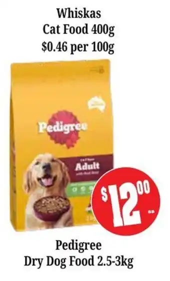 Farmer Jack's Pedigree Dry Dog Food offer