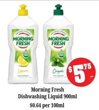 Farmer Jack's Morning Fresh Dishwashing Liquid offer