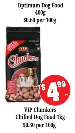 Farmer Jack's VIP Chunkers Chilled Dog Food offer