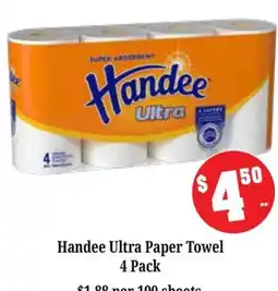 Farmer Jack's Handee Ultra Paper Towel offer