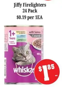 Farmer Jack's Whiskas with Salmon Classic offer