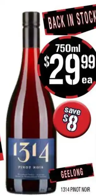 Farmer Jack's 1314 Pinot Noir offer