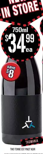 Farmer Jack's Two Tonne Est Pinot Noir offer