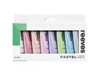 Officeworks Reeves Acrylic Paint 22mL 8 Pack Pastel offer