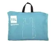 Officeworks Bon Voyage Folding Shopping Bag Aqua offer