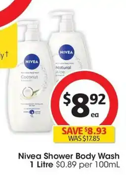 Coles Nivea Shower Body Wash offer