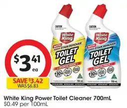 Coles White King Power Toilet Cleaner offer