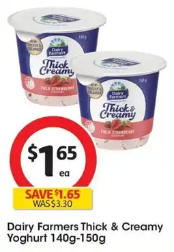 Coles Dairy Farmers Thick & Creamy Yoghurt offer