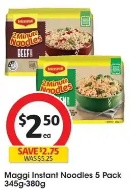 Coles Maggi Instant Noodles 5 Pack offer