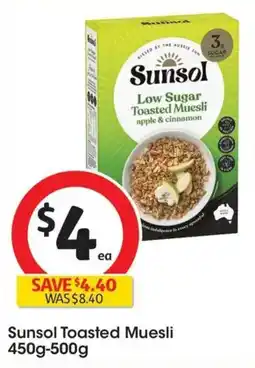 Coles Sunsol Toasted Muesli offer