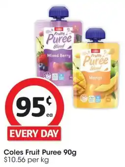 Coles Coles Fruit Puree offer