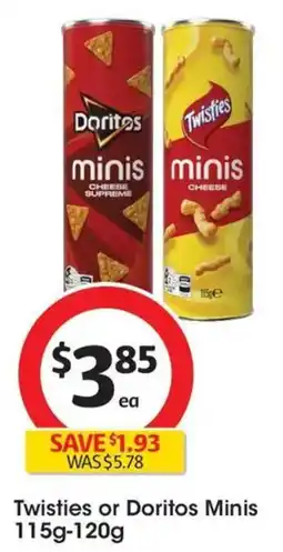 Coles Twisties or Doritos Minis offer
