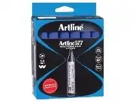 Officeworks Artline 577 Whiteboard Markers Bullet Blue 12 Pack offer