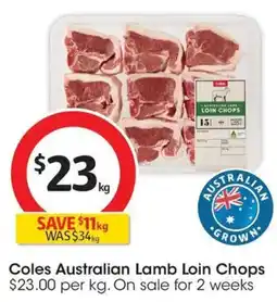 Coles Coles Australian Lamb Loin Chops offer