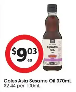 Coles Coles Asia Sesame Oil offer
