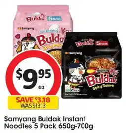Coles Samyang Buldak Instant Noodles 5 Pack offer